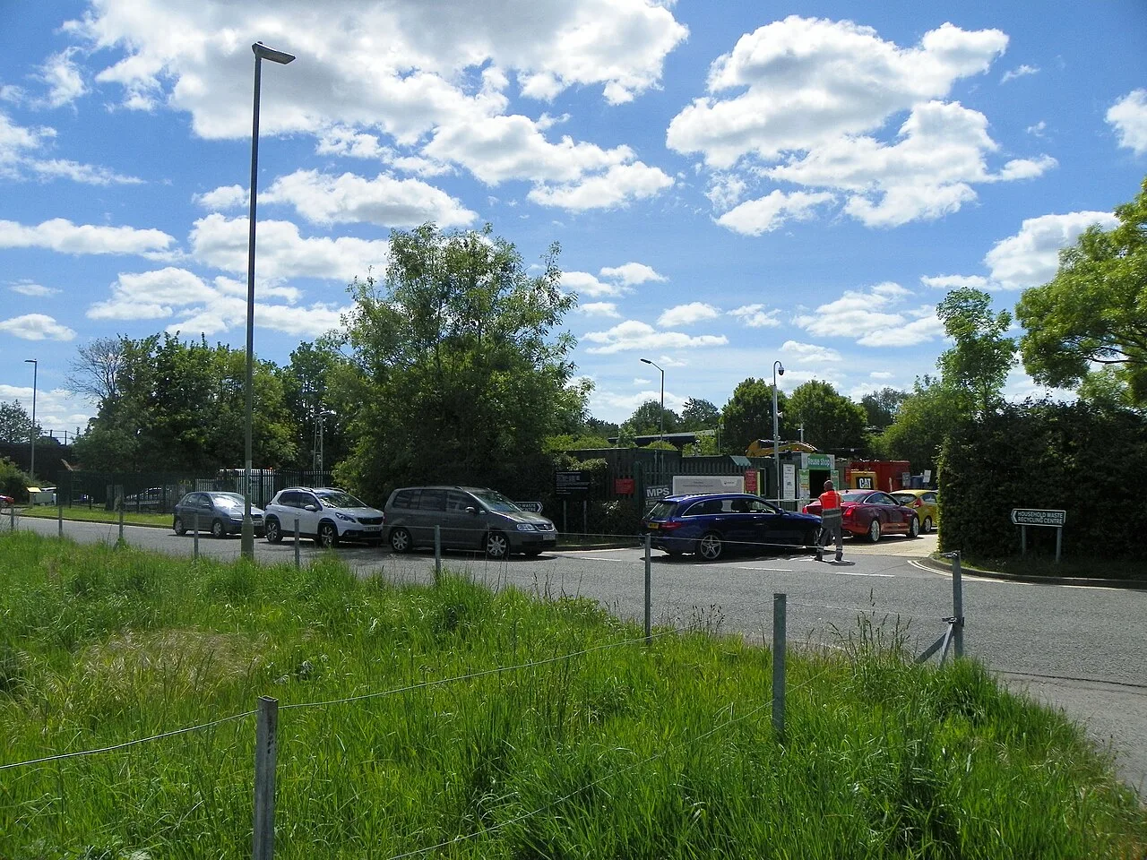 The household waste recycling centre on Bedford Road, Petersfield
